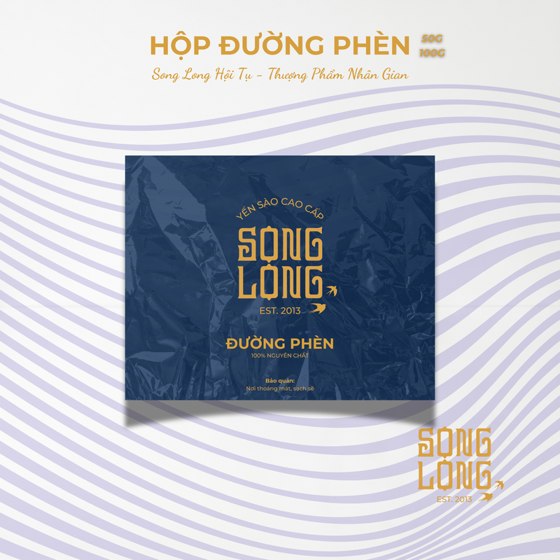 Yến Sào Song Long - Tổ Yến Sơ Mướp Tinh Chế (Hộp 50g - 100g) - Tặng Kèm Set Chưng